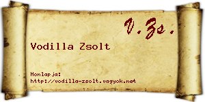 Vodilla Zsolt névjegykártya